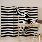 POLYLINE FUZZY Dekorativer Paravent - 6-teilig