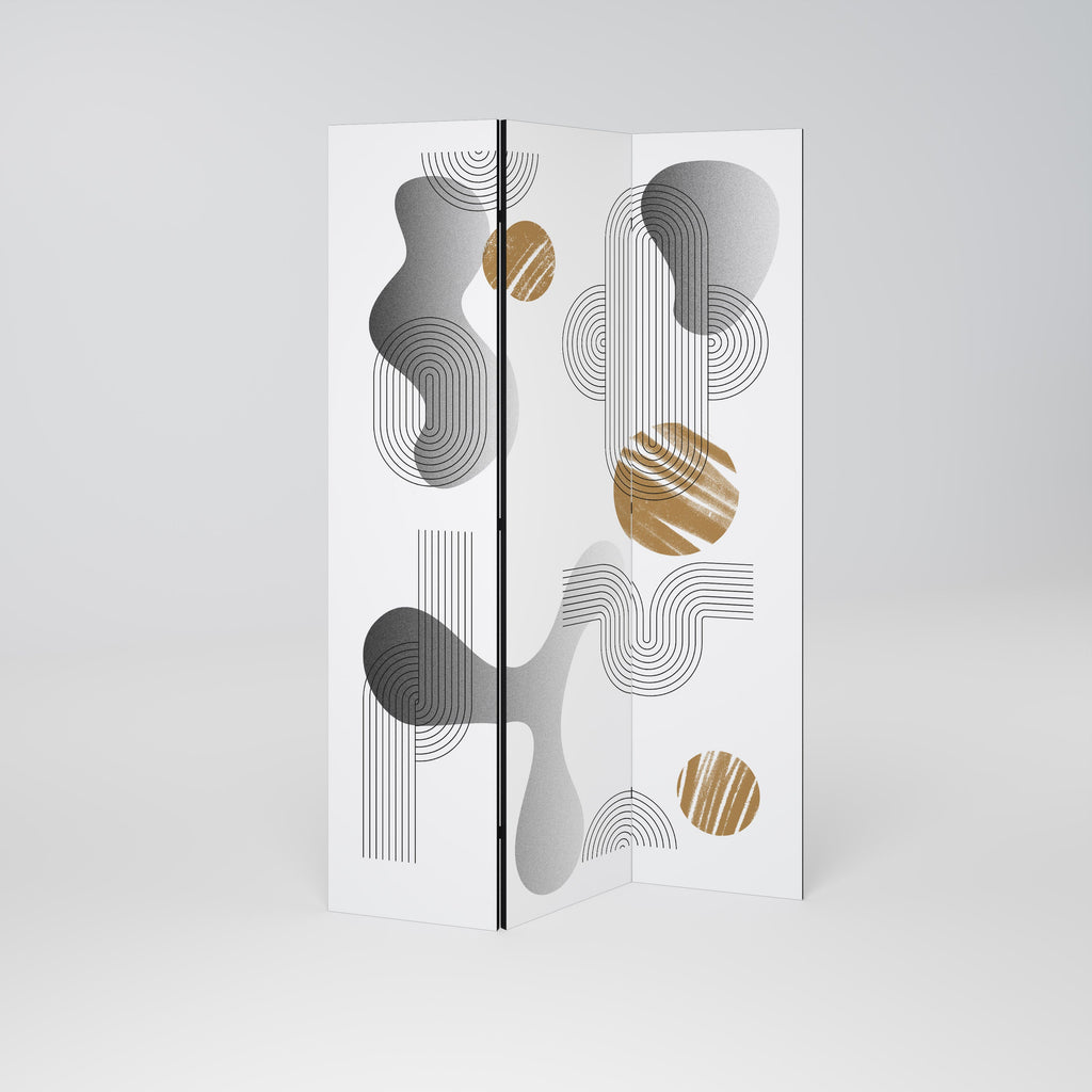CLEAR CREATIONS Dekorativer 3-teiliger Raumteiler