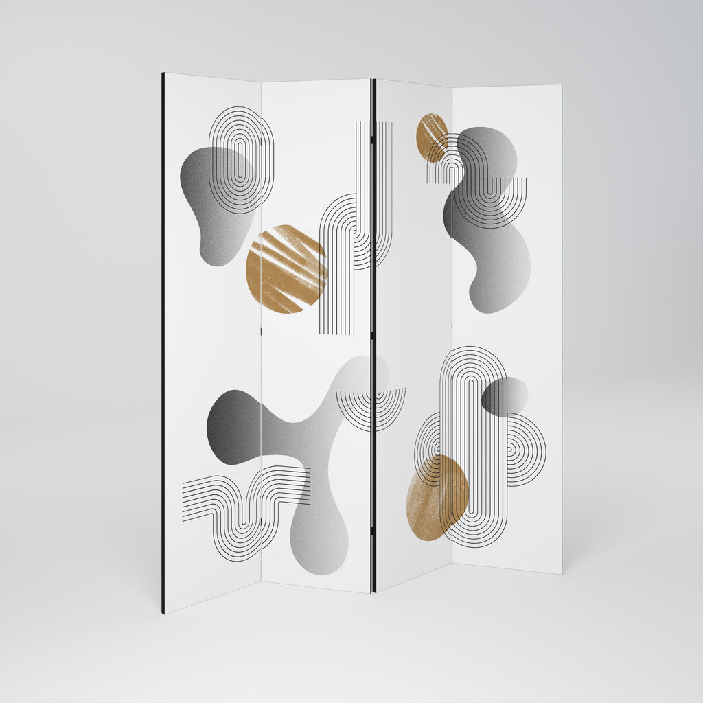 CLEAR CREATIONS Decorative 4-Panel Room Divider