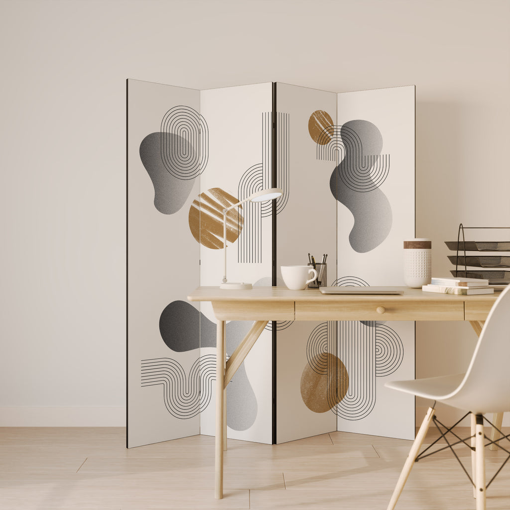 CLEAR CREATIONS 4-teiliger Paravent