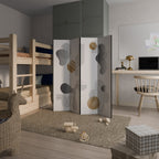 CLEAR CREATIONS Dekorativer Paravent - 4-teilig