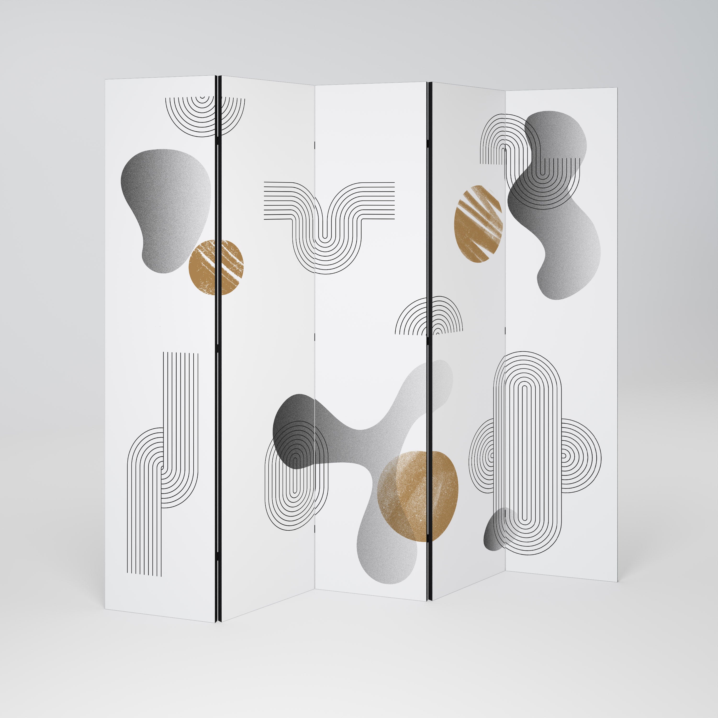 CLEAR CREATIONS 5-Panel Room Divider