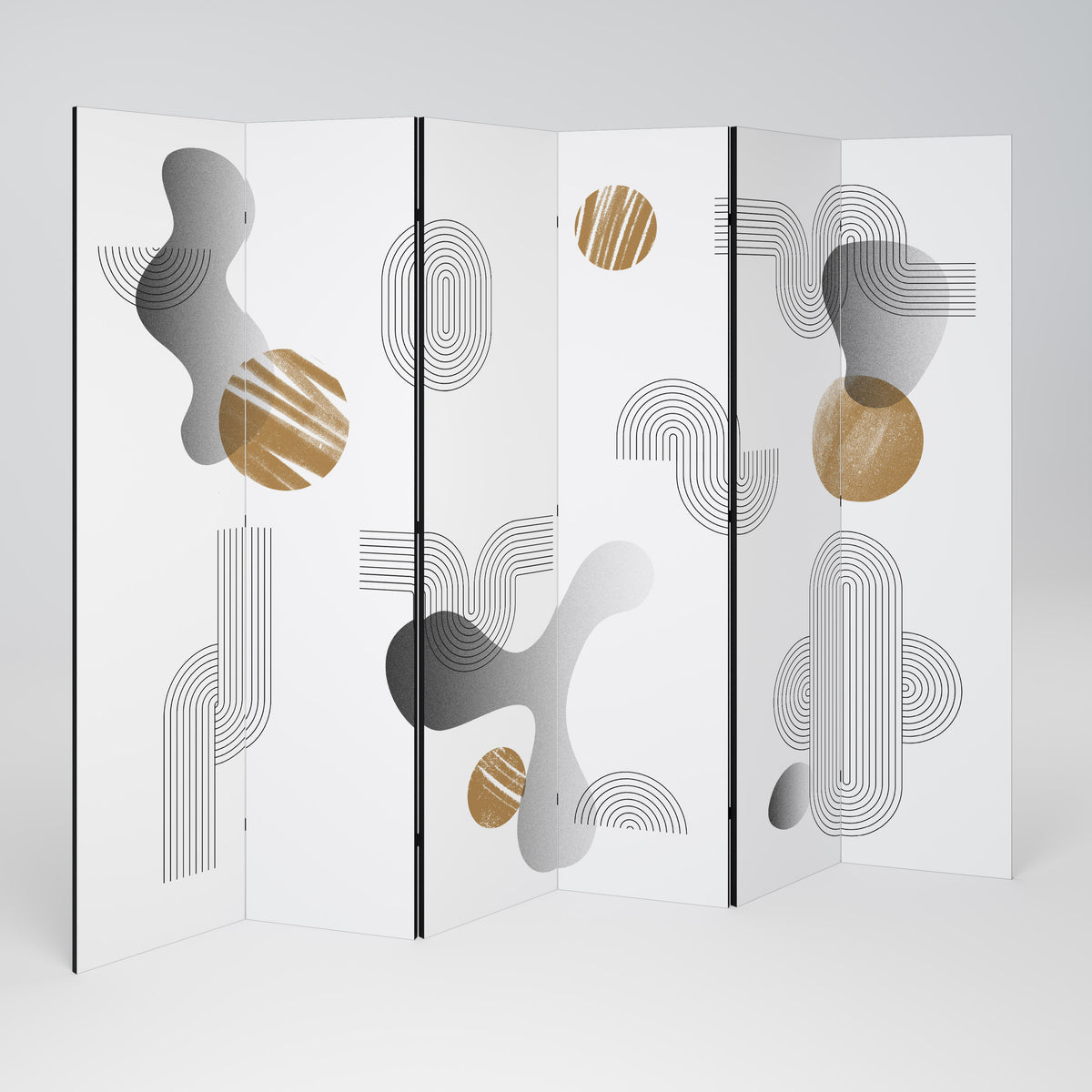 CLEAR CREATIONS 6-teiliger Paravent