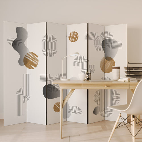 CLEAR CREATIONS Decorative 6-Panel Room Divider