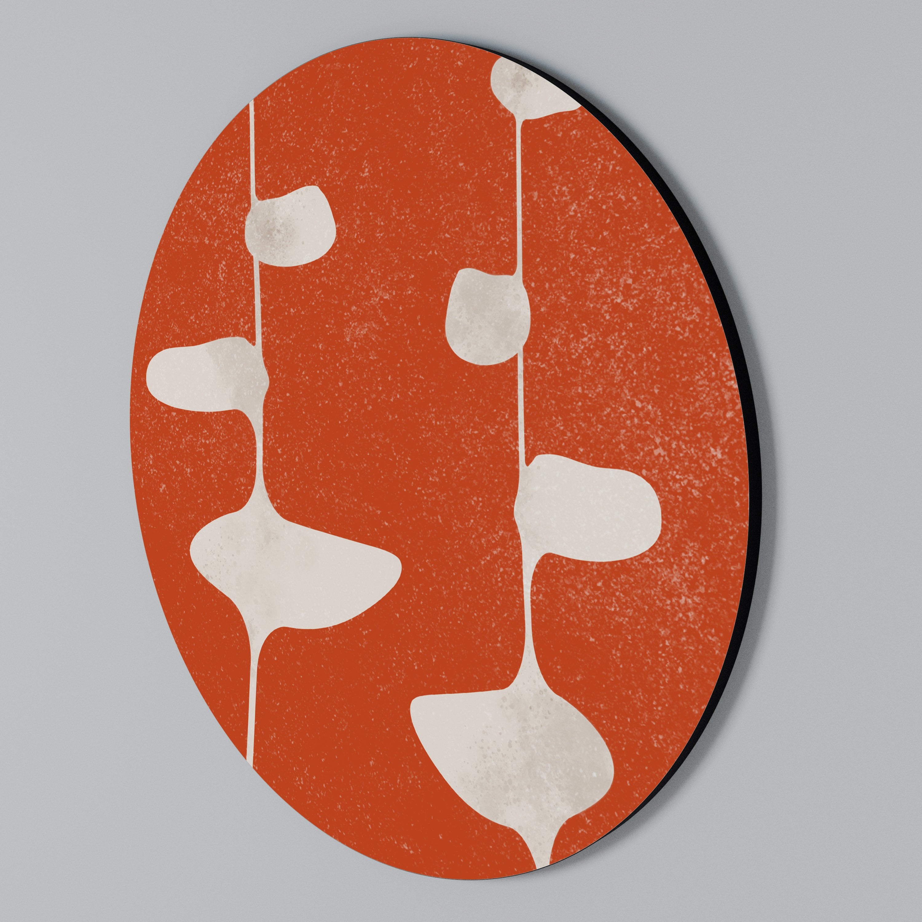 COURAGE MOLD Rundes Wandbild