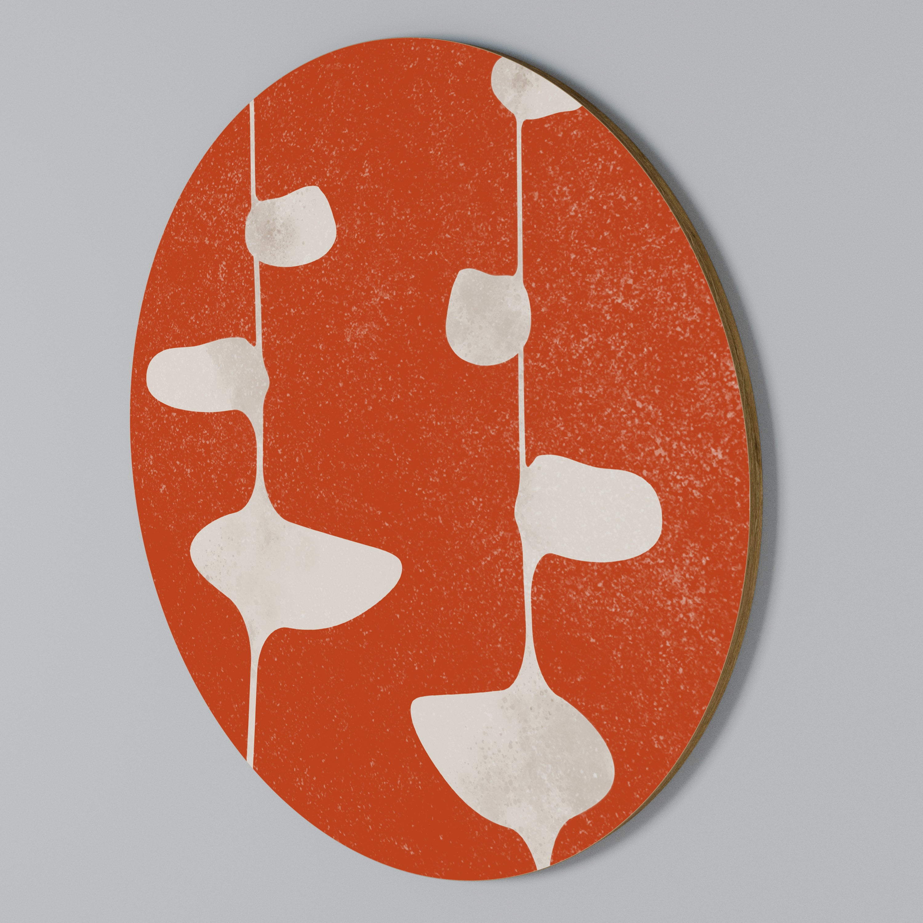 COURAGE MOLD Rundes Wandbild