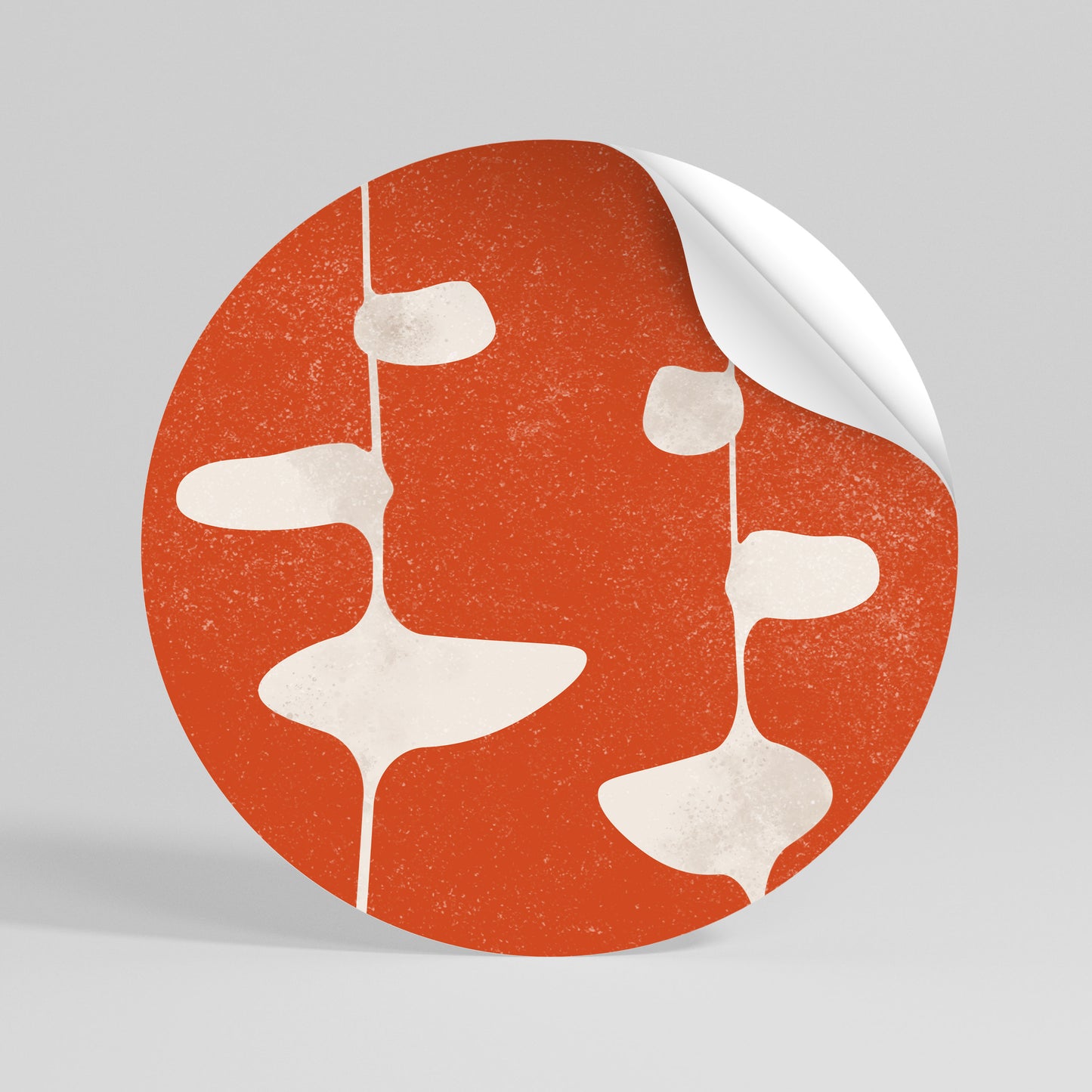 COURAGE MOLD Runder Wandsticker zum Abziehen und Aufkleben