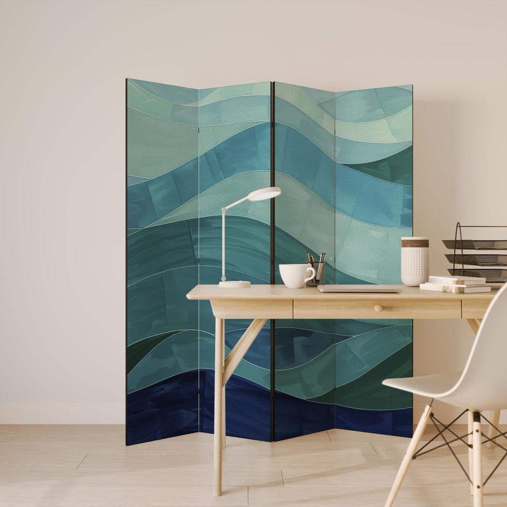 ETERNAL FLOW Decorative 4-Panel Room Divider