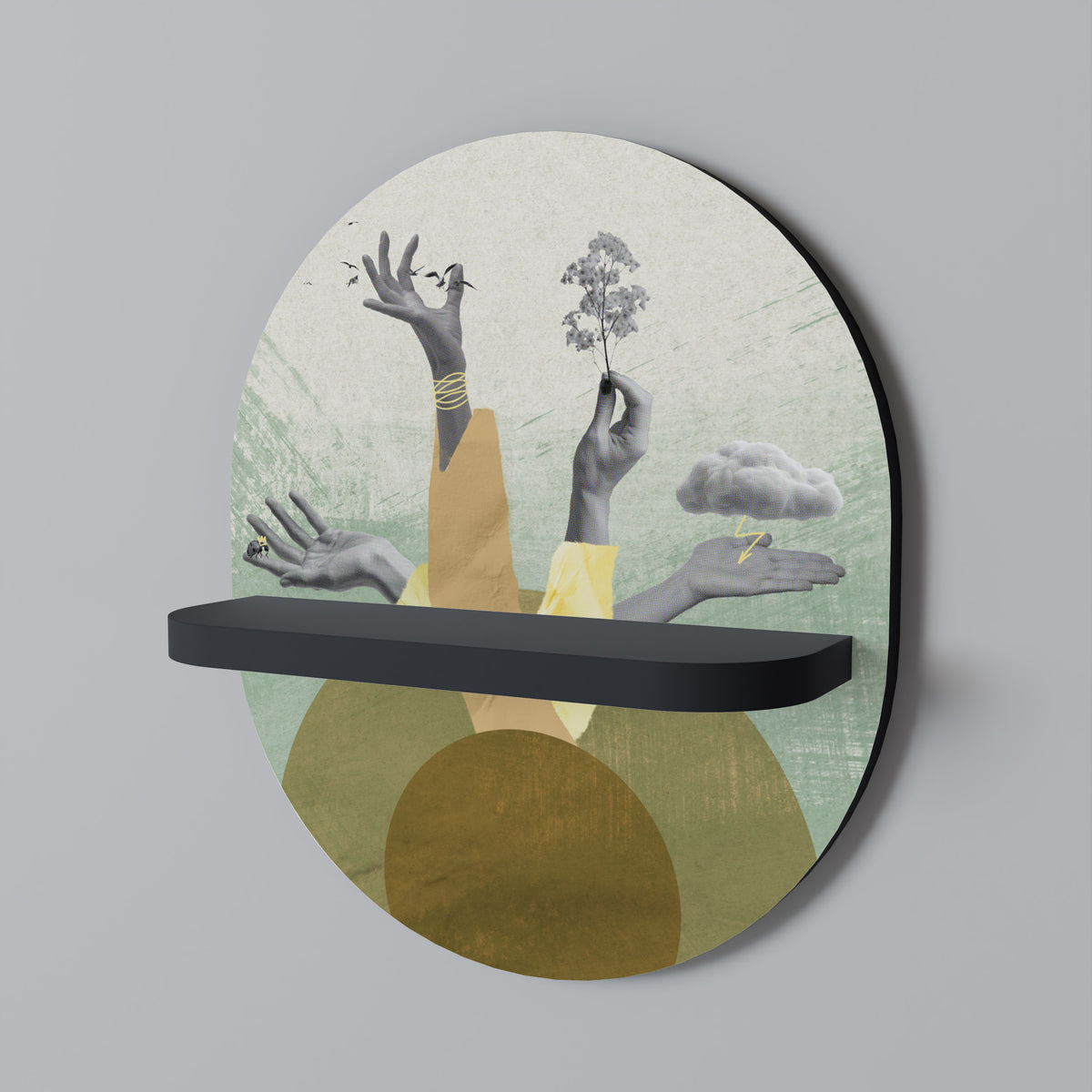 EARTH ELEMENTS Dekoratives Wandregal