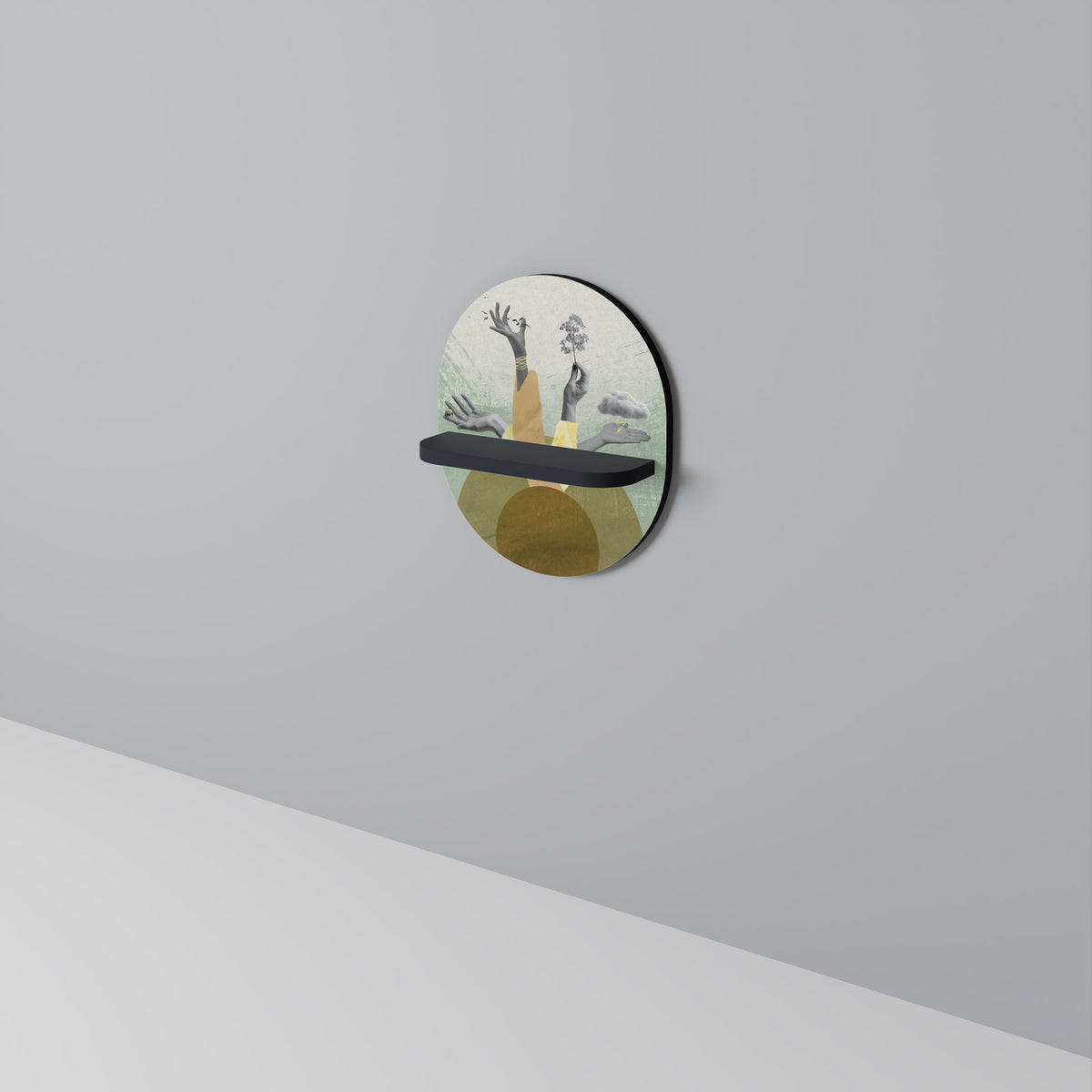 EARTH ELEMENTS Dekoratives Wandregal