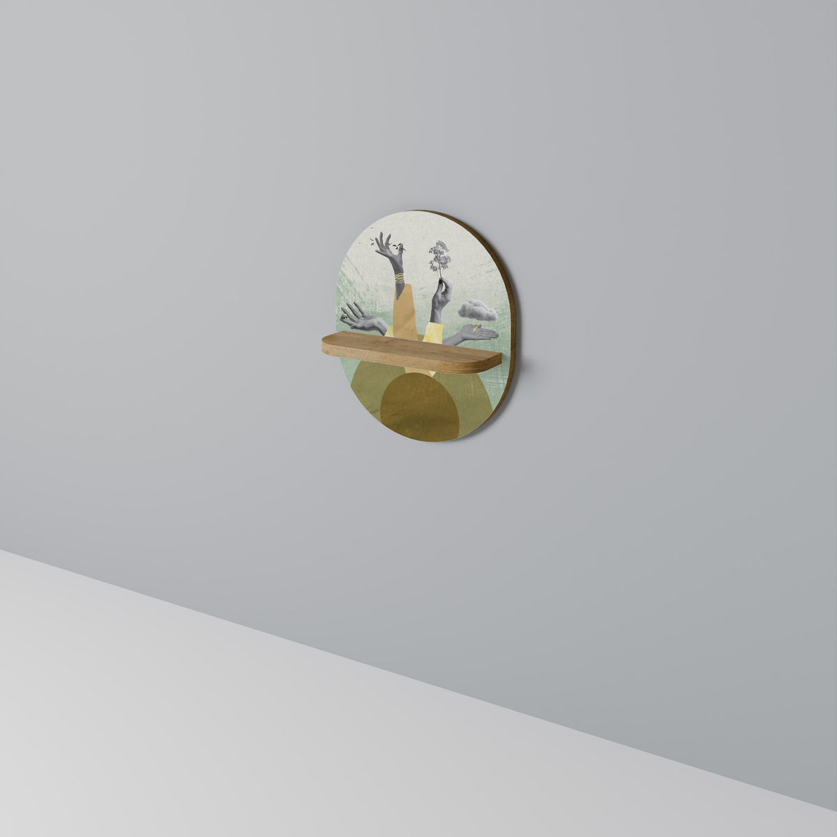 EARTH ELEMENTS Dekoratives Wandregal