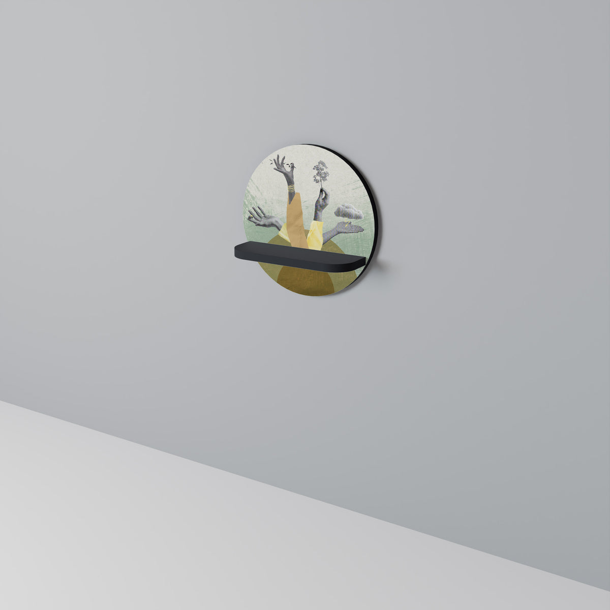 EARTH ELEMENTS Dekoratives Wandregal