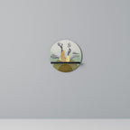 EARTH ELEMENTS Rundes Kunstregal in Schwarz