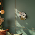 EARTH ELEMENTS Rundes Kunstregal in Eiche-Optik