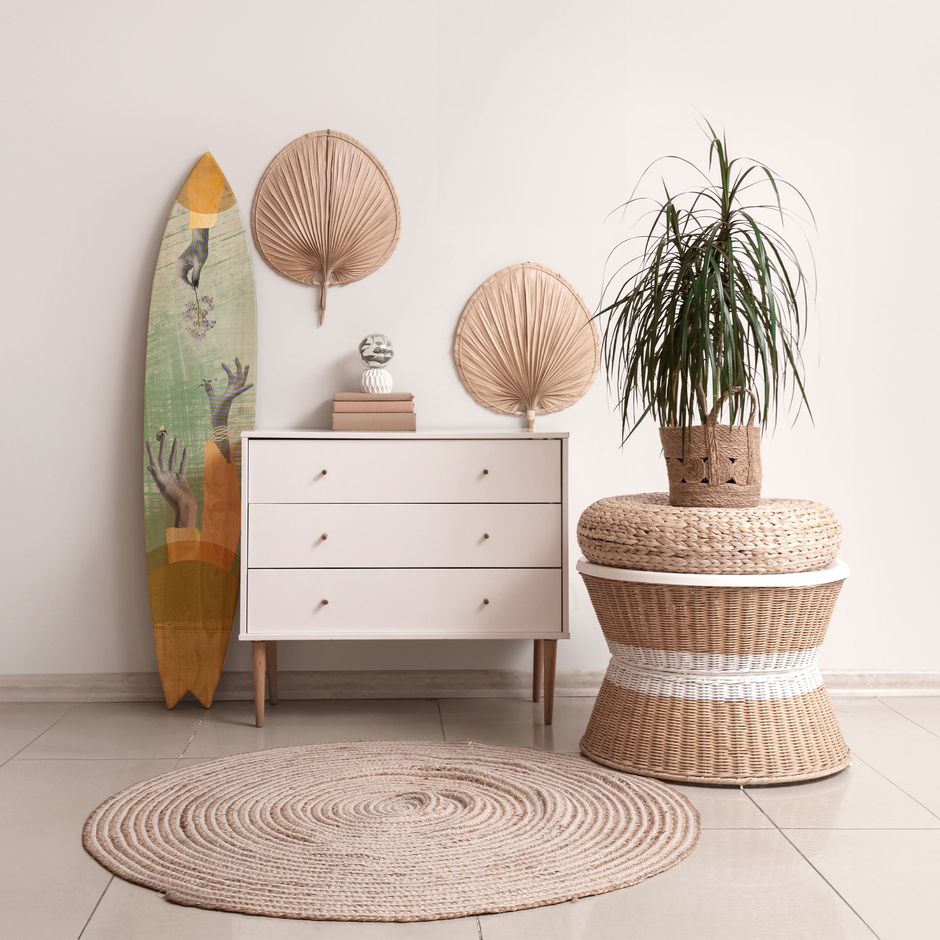 EARTH ELEMENTS Deko-Surfboard