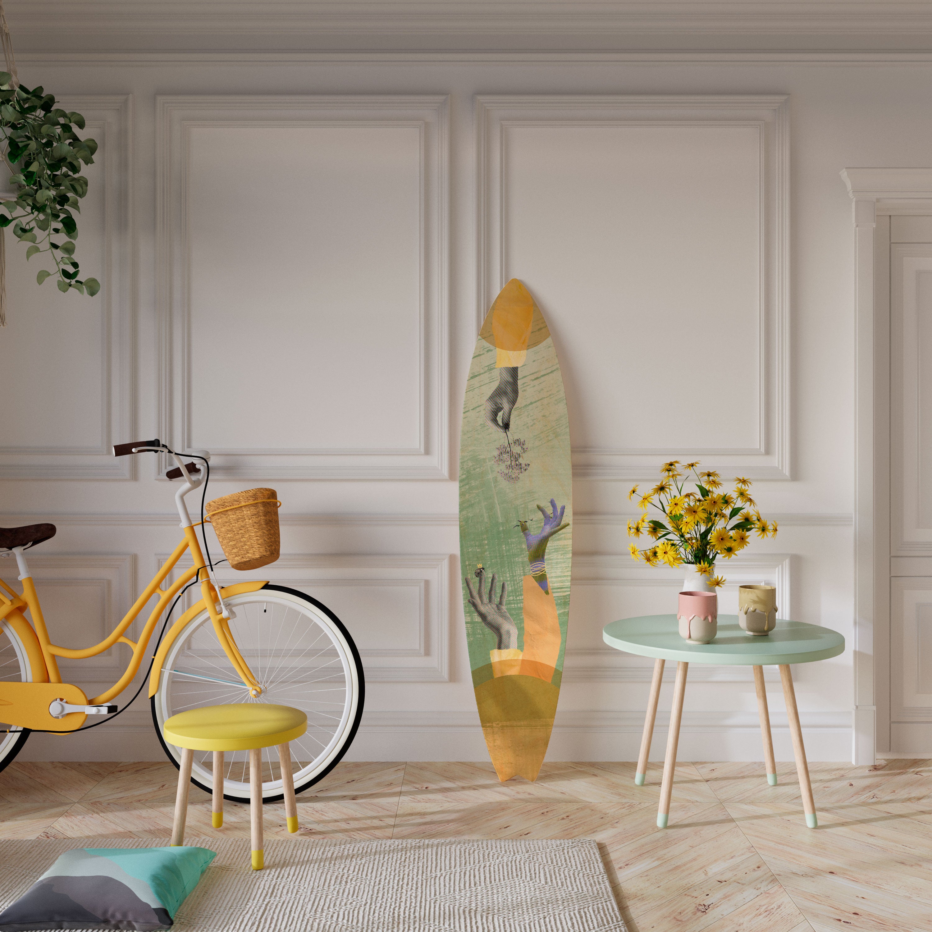 EARTH ELEMENTS Deko-Surfboard