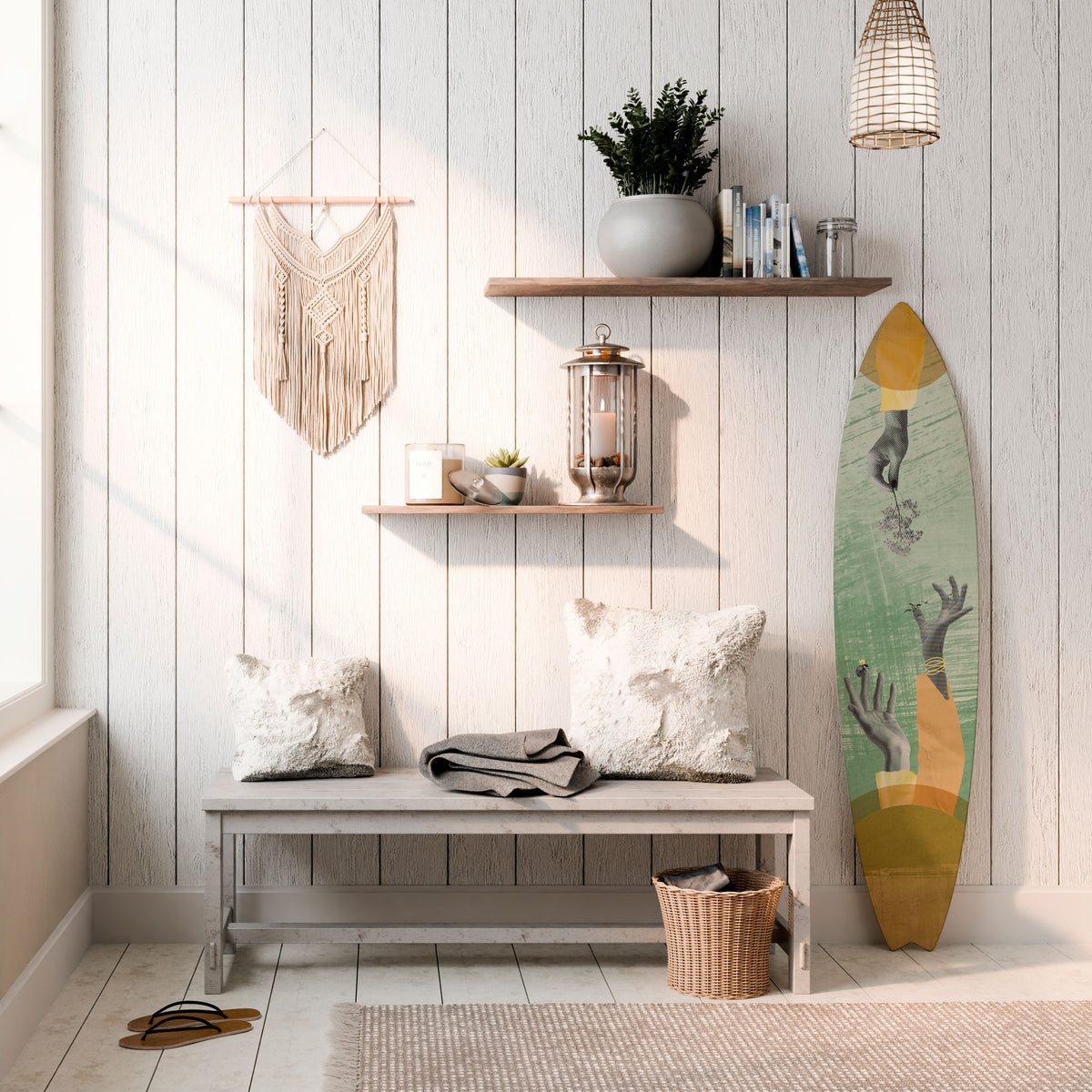 EARTH ELEMENTS Deko-Surfboard