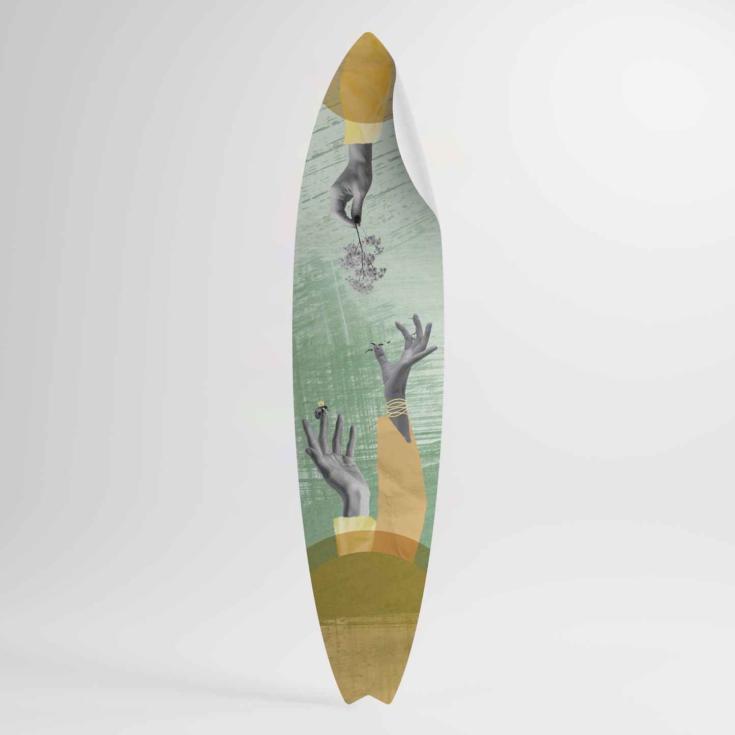 EARTH ELEMENTS Surfboard-Wandsticker
