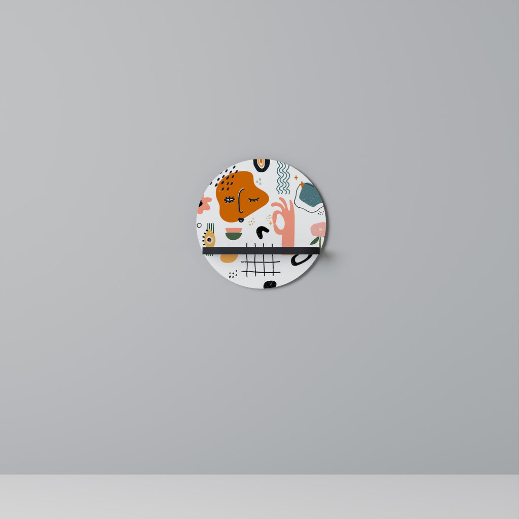 MATISSE WHIMSY Rundes Kunstregal in Schwarz