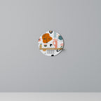 MATISSE WHIMSY Rundes Kunstregal in Eiche-Optik