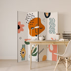 MATISSE WHIMSY Dekorativer Paravent - 4-teilig