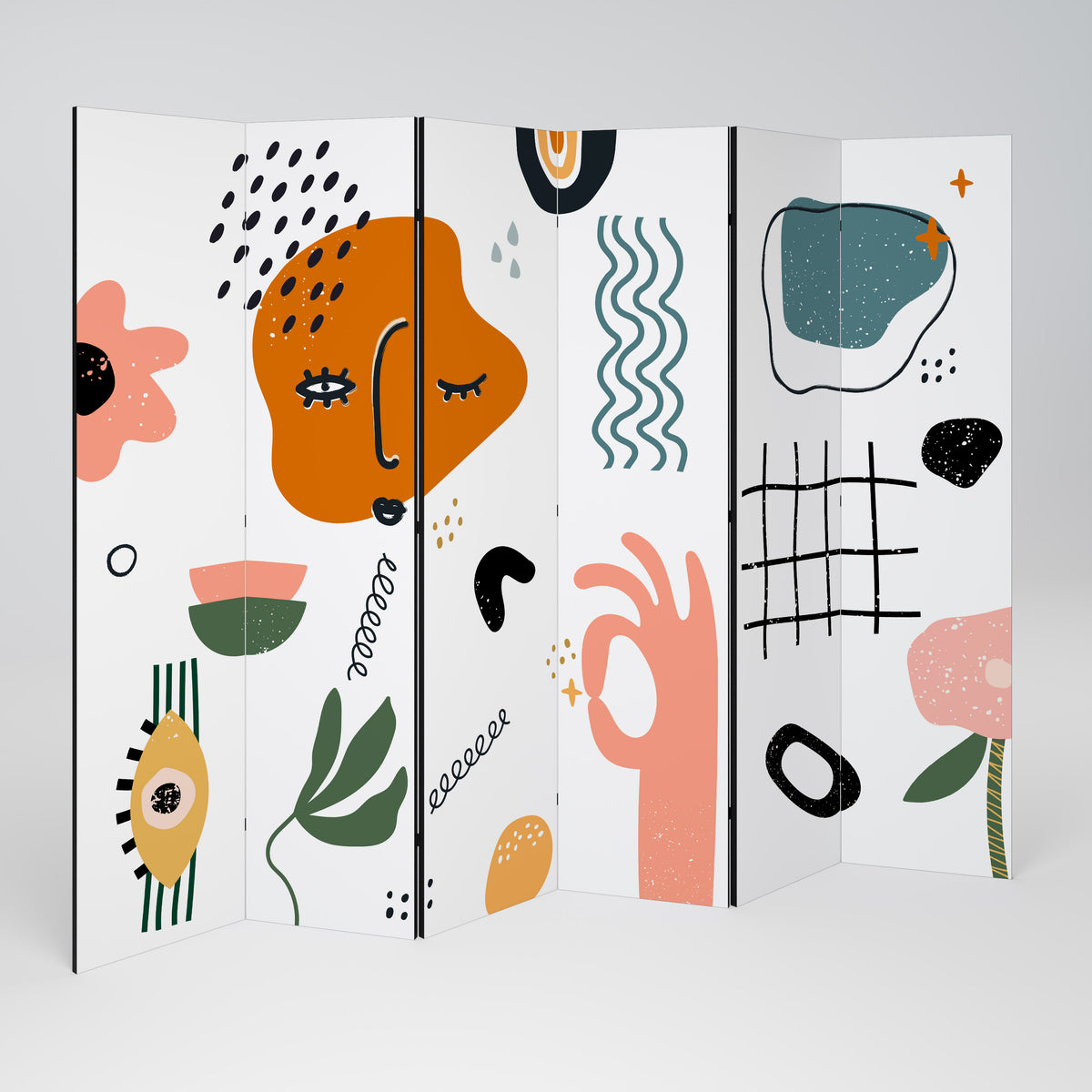 MATISSE WHIMSY 6-Panel Room Divider