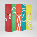 LIVELY FEATURES Dekorativer Paravent - 5-teilig