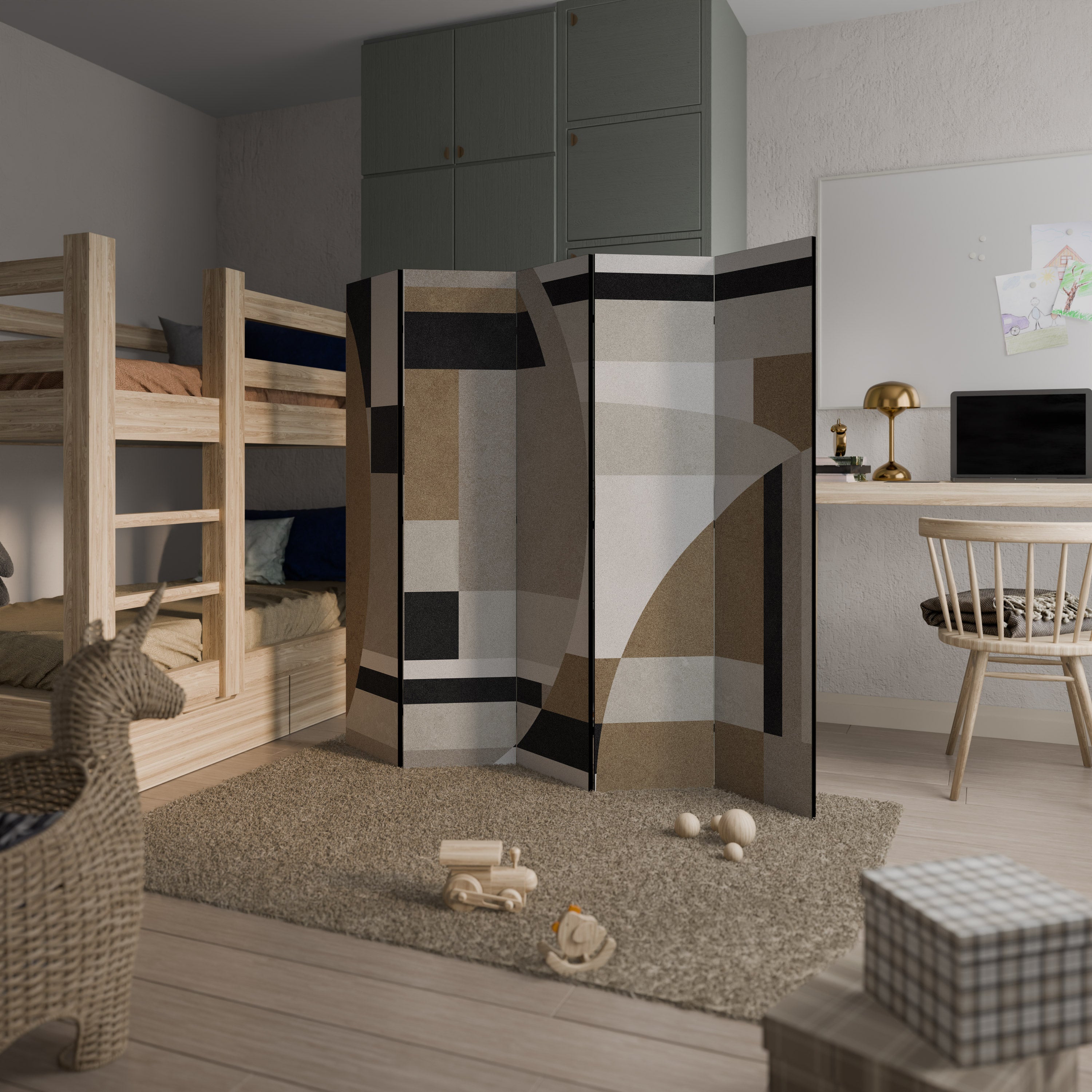 DELICATE MEMENTO 5-teiliger Paravent