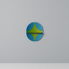 PERFECTION PICKS Ovales Kunstregal in Schwarz