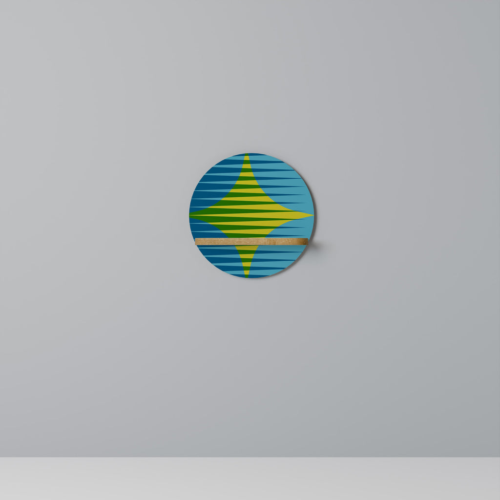 PERFECTION PICKS Rundes Kunstregal in Eiche-Optik