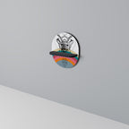 DEER OF COLOR Ovales Kunstregal in Schwarz