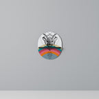 DEER OF COLOR Ovales Kunstregal in Schwarz