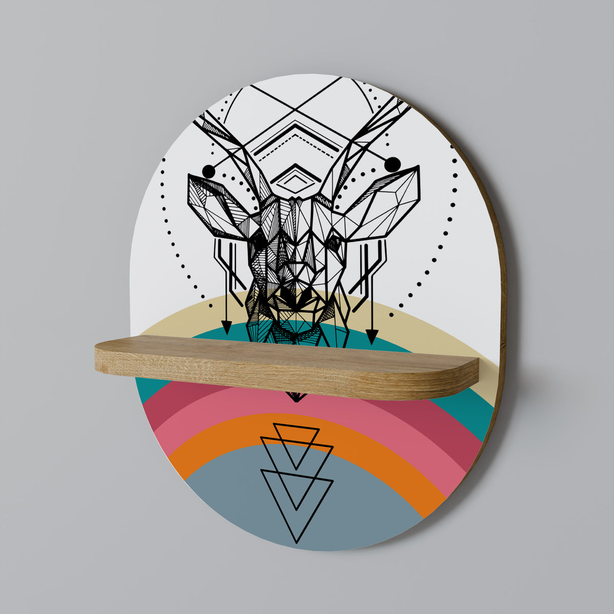 DEER OF COLOR Dekoratives Wandregal