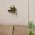 DEER OF COLOR Rundes Kunstregal in Schwarz