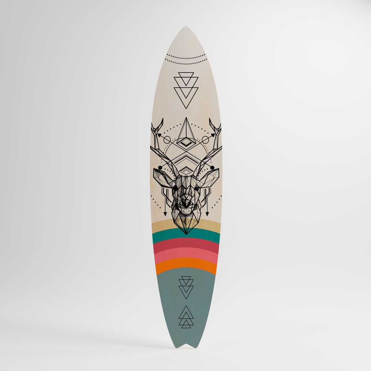 DEER OF COLOR Deko-Surfboard