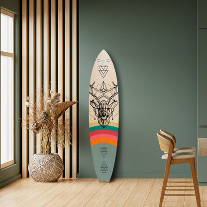DEER OF COLOR Deko-Surfboard