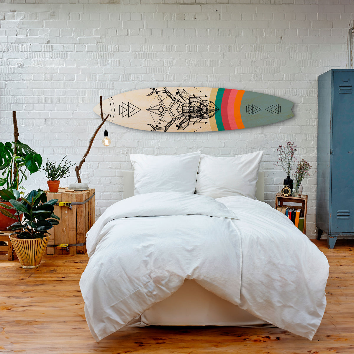 DEER OF COLOR Deko-Surfboard