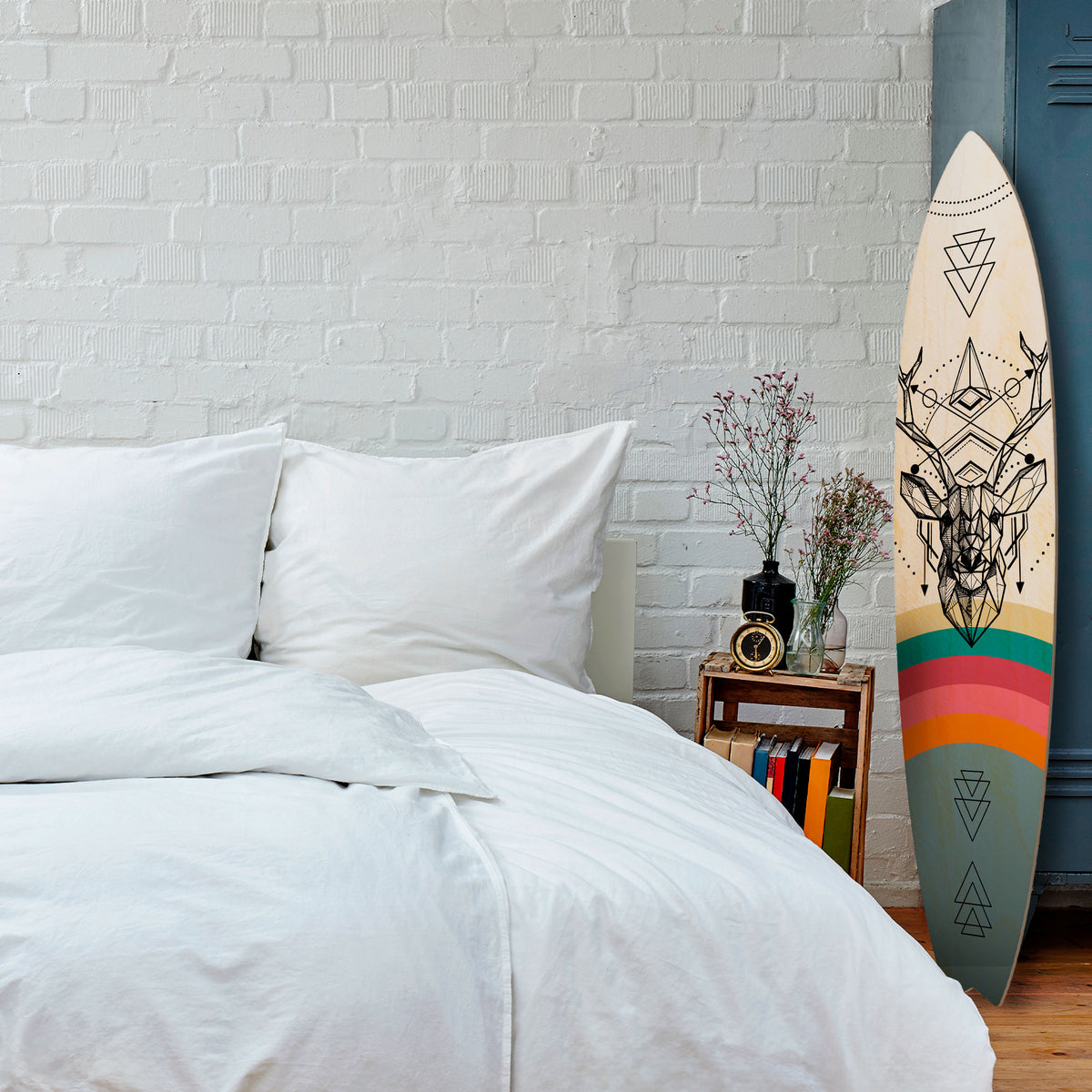 DEER OF COLOR Deko-Surfboard