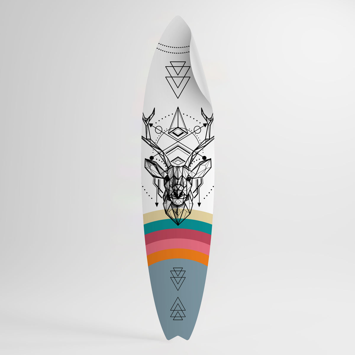 DEER OF COLOR Peel and Stick Surfboard Sticker