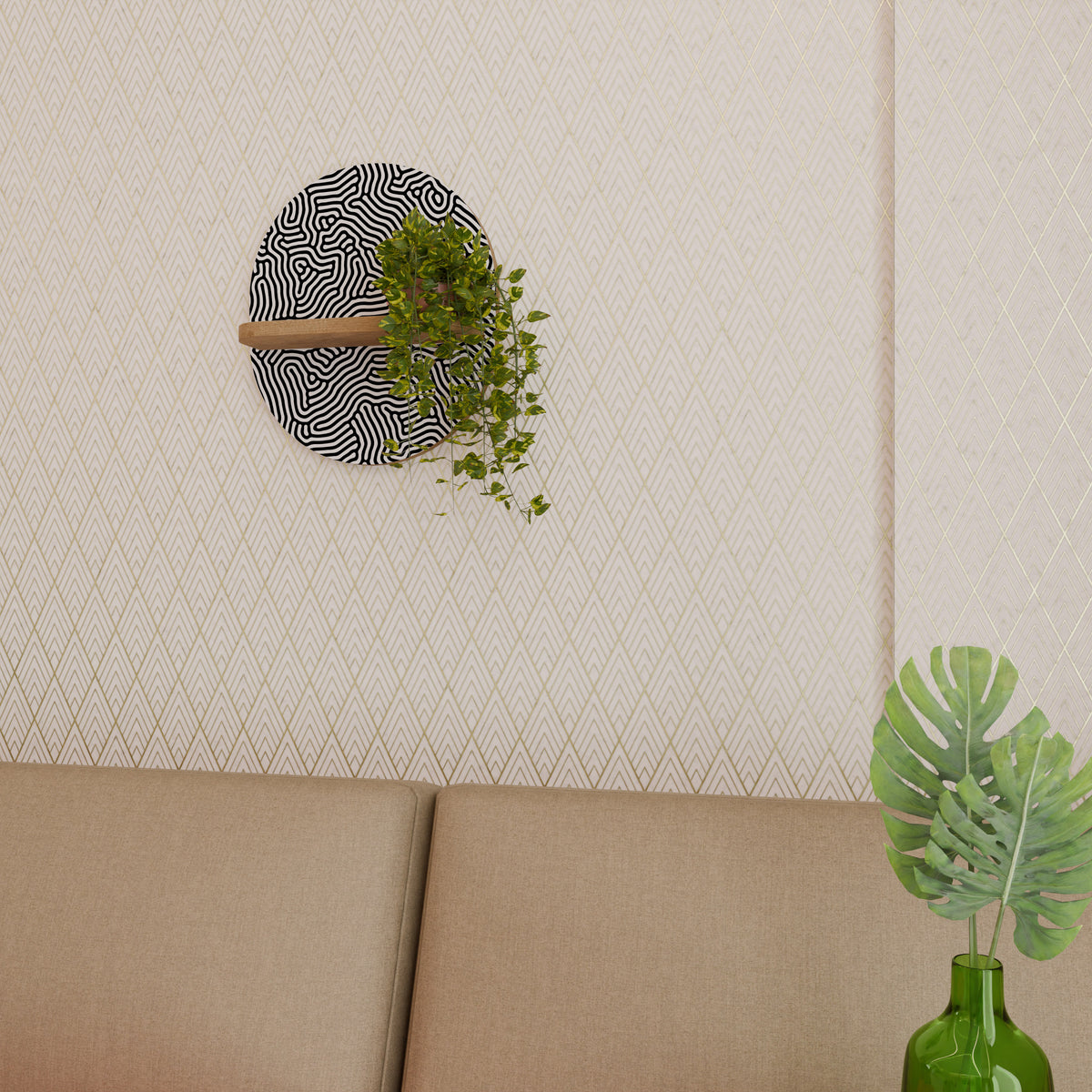 LIVING DOT Dekoratives Wandregal