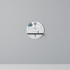 CELESTIAL BODY Rundes Kunstregal in Schwarz