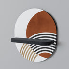 SPACE AROUND Ovales Kunstregal in Schwarz