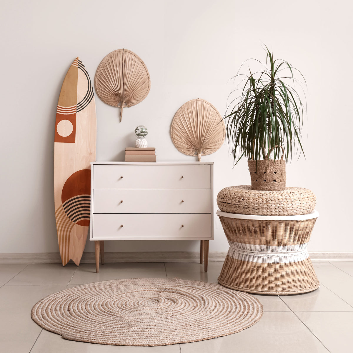 SPACE AROUND Deko-Surfboard