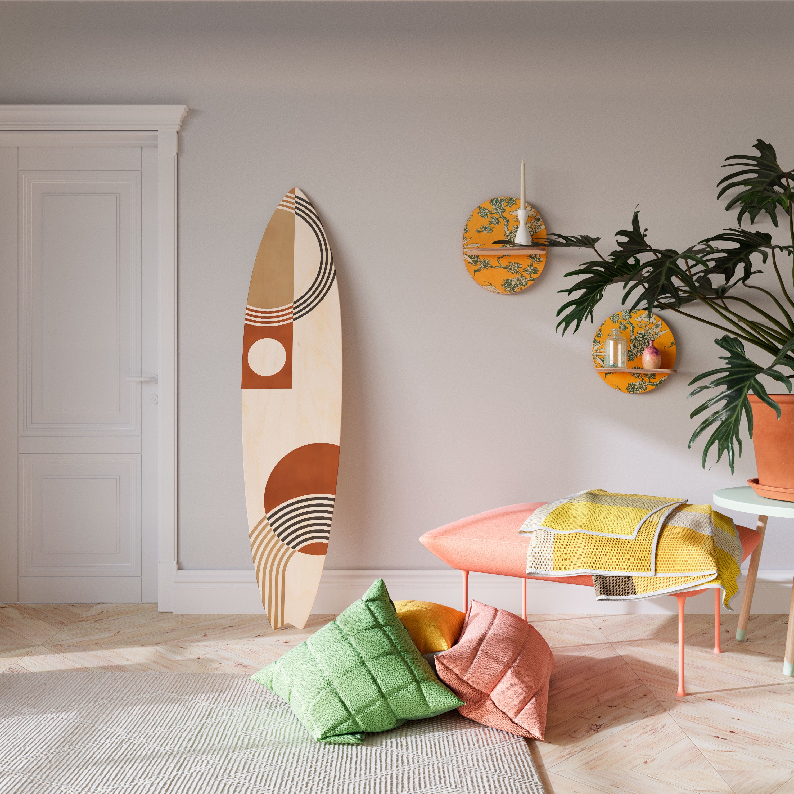 SPACE AROUND Deko-Surfboard