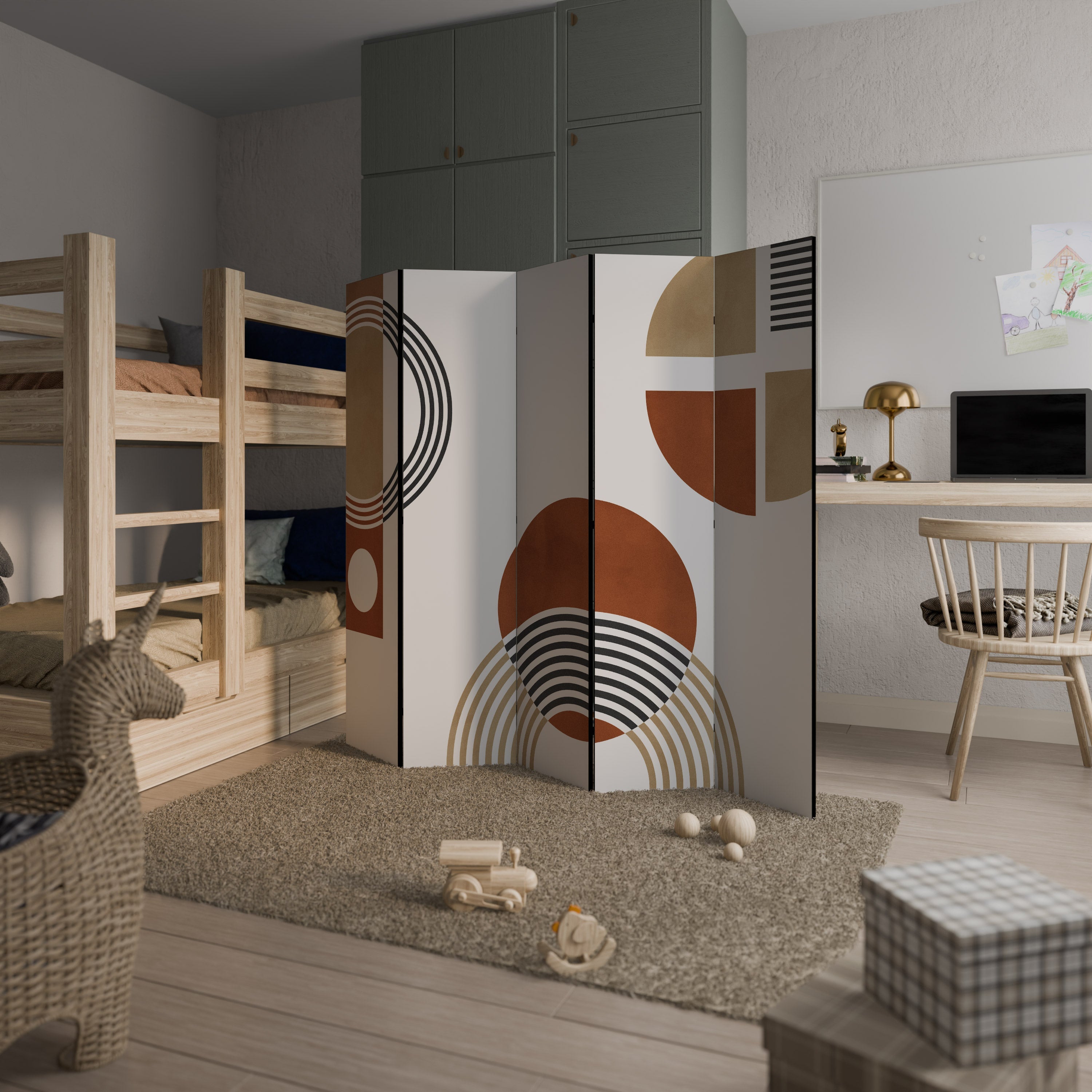 SPACE AROUND Decorative 5-Panel Room Divider