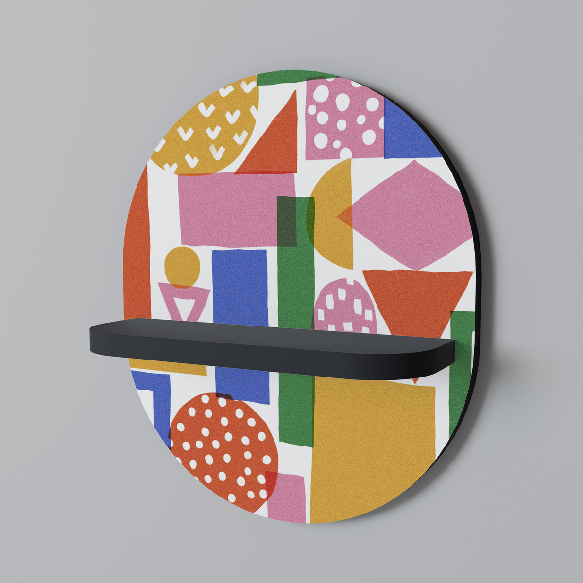 GEOMETRIC GLIMMER Dekoratives Wandregal