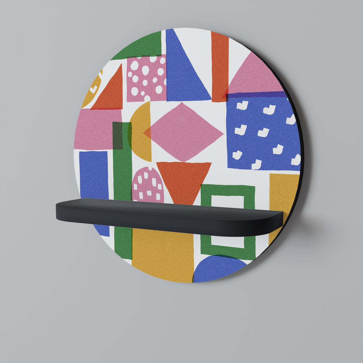 GEOMETRIC GLIMMER Dekoratives Wandregal