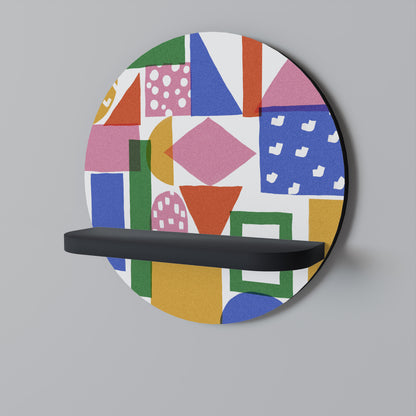 GEOMETRIC GLIMMER Dekoratives Wandregal