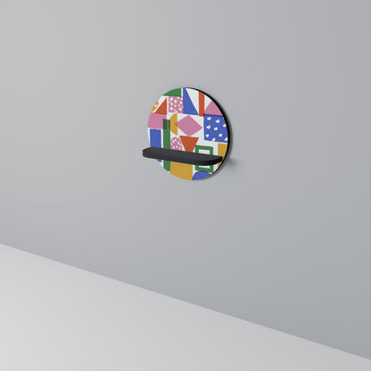 GEOMETRIC GLIMMER Dekoratives Wandregal