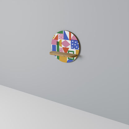 GEOMETRIC GLIMMER Dekoratives Wandregal